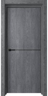 Межкомнатная дверь loft-1 al кромка с 2-х сторон ольха серая